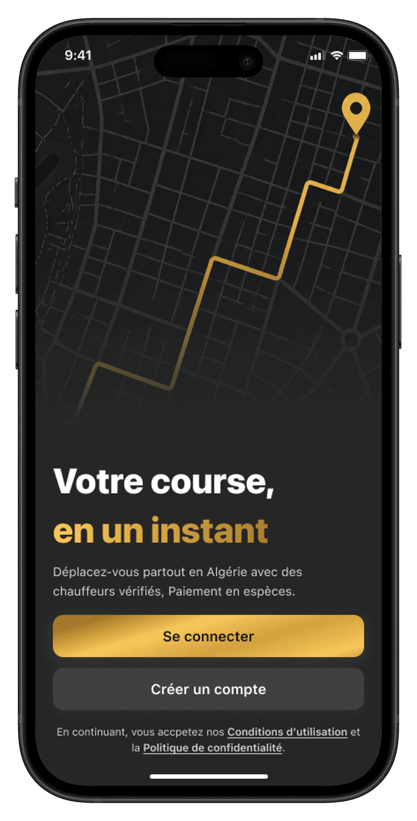 Application GOVA sur iPhone — « Votre course, en un instant »